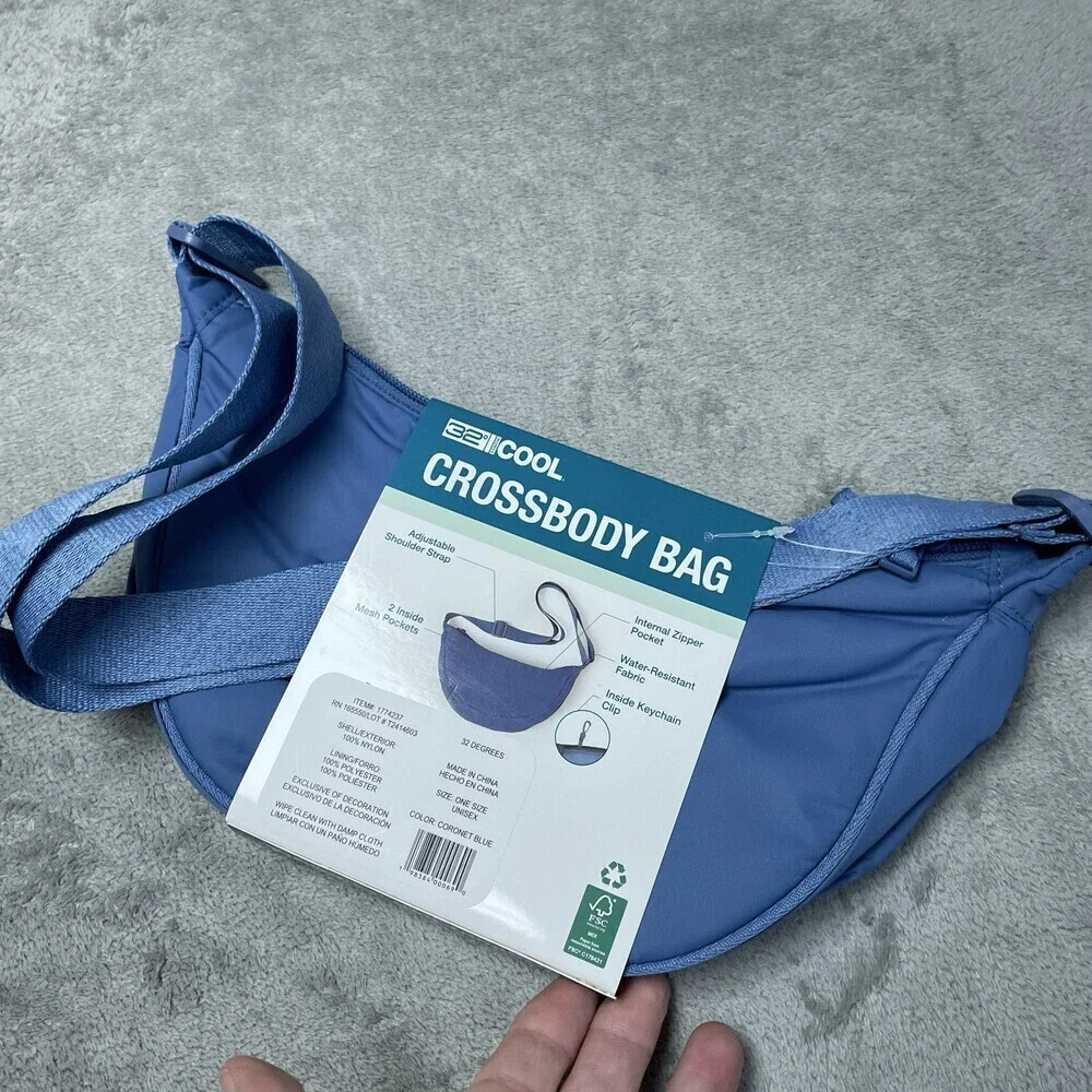 32 Degrees Women's One Size Crossbody Bag Cornflower Blue H0301